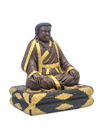 [marpa Lotsawa], Buddhist Miniature Statue, [chocolated Oxidized]