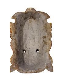 Buddhist Wooden Mask Of [hanuman], Tibetan Style Wtih [traditional Colors], Poplar Wood