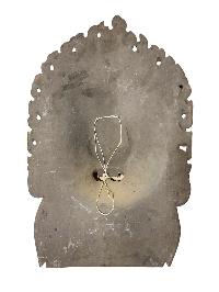 Buddhist Wooden Mask Of [bhairav], Tibetan Style Wtih [traditional Colors], Poplar Wood