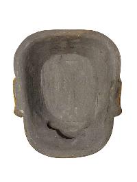 Buddhist Wooden Mask Of [joker], Tibetan Style Wtih [traditional Colors], Poplar Wood