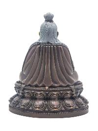 [thangtong Gyalpo], Buddhist Miniature Statue, [chocolate Oxidized], [face Painted]