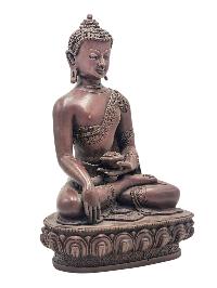 [shakyamuni Buddha], Buddhist Miniature Statue, [chocolate Oxidized]