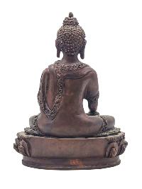 [shakyamuni Buddha], Buddhist Miniature Statue, [chocolate Oxidized]