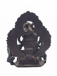 [banglamukhi], Buddhist Miniature Statue, [chocolate Oxidized]