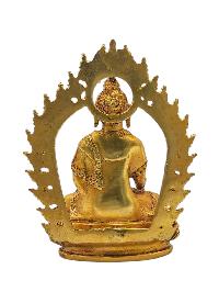 [shakyamuni Buddha], Buddhist Miniature Statue, [full Gold Plated]