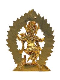 [four Arms Ganesh], Buddhist Miniature Statue, [full Gold Plated]