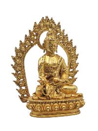 [medicine Buddha], Buddhist Miniature Statue, [full Gold Plated]