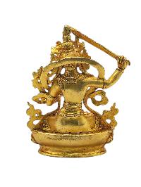 [manjushri], Buddhist Miniature Statue, [full Gold Plated]