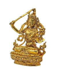 [manjushri], Buddhist Miniature Statue, [full Gold Plated]