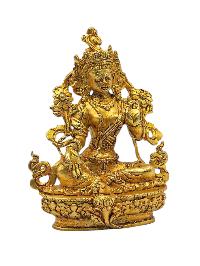 [green Tara], Buddhist Miniature Statue, [full Gold Plated]
