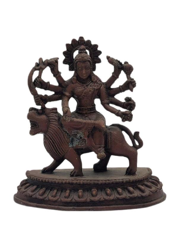 [durga], Buddhist Miniature Statue, [chocolate Oxidized]