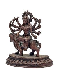 [durga], Buddhist Miniature Statue, [chocolate Oxidized]