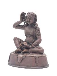 [milarepa], Buddhist Miniature Statue, [chocolate Oxidized]