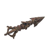 Buddhist Miniature Metal [phurba], [chocolate Oxidized]