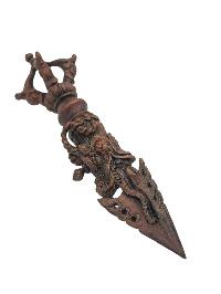 Buddhist Miniature Metal [phurba], [chocolate Oxidized]