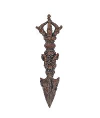 Buddhist Miniature Metal [phurba], [chocolate Oxidized]