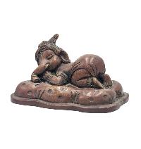 [bal Ganesh], Buddhist Miniature Statue, [chocolate Oxidized]