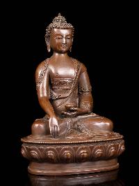 [shakyamuni Buddha], Buddhist Handmade Statue, [chocolate Oxidized]