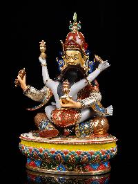 [padmasambhava Shakti Or Consort], Buddhist Handmade Statue, [full Gold Plated], [face Painted]