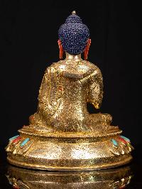 [nagarjuna Buddha], Buddhist Handmade Statue, [full Gold Plated], [face Painted]