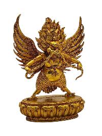 [garuda]. Buddhist Miniature Statue, [gold Plated]