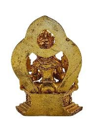 [maitreya Buddha]. Buddhist Miniature Statue, [gold Plated]