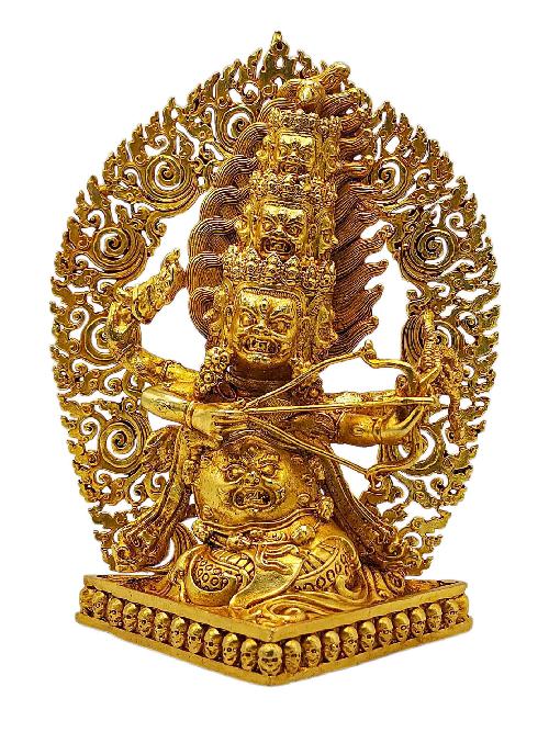This 14cm tall Rahula. Buddhist Miniature Statue, Full Gold Plated (Product Code: HMS35883) weighs 0.47kg and is available at an offer price of US$60.