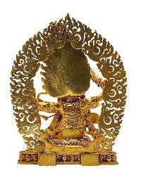 [rahula]. Buddhist Miniature Statue, [full Gold Plated]