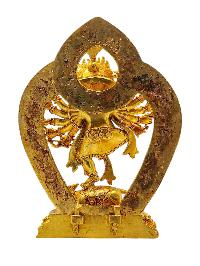 [12 Hands Ganesh]. Buddhist Miniature Statue, [full Gold Plated]