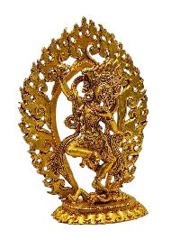 [vajravarahi]. Buddhist Miniature Statue, [full Gold Plated]