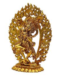 [vajravarahi]. Buddhist Miniature Statue, [full Gold Plated]