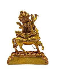 [palden Lahmo]. Buddhist Miniature Statue, [full Gold Plated]