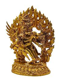 [vajrakilaya]. Buddhist Miniature Statue, [full Gold Plated]