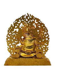 [kajupa Mahakala]. Buddhist Miniature Statue, [full Gold Plated]