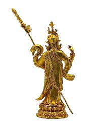 [standing Padmasambhava], [guru Rinpochen], Buddhist Miniature Statue, [gold Plated]