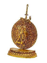 [akash Yogini], Buddhist Miniature Statue, [gold Plated]