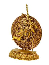 [akash Yogini], Buddhist Miniature Statue, [gold Plated]
