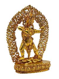 [ekajata], Buddhist Miniature Statue, [gold Plated]