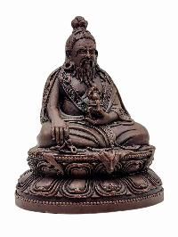 [thangtong Gyalpo], Buddhist Miniature Statue, [chocolate Oxidized]