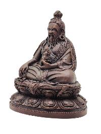 [thangtong Gyalpo], Buddhist Miniature Statue, [chocolate Oxidized]