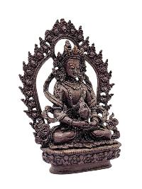 [aparimita], Buddhist Miniature Statue, [chocolate Oxidized]