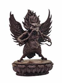 [garuda], Buddhist Miniature Statue, [chocolate Oxidized]