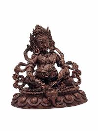[yellow Jambhala], Buddhist Miniature Statue, [chocolate Oxidized]
