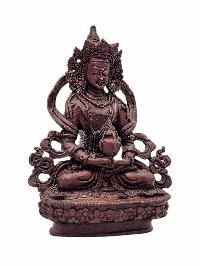 [aparimita], Buddhist Miniature Statue, [chocolate Oxidized]