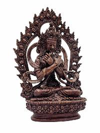 [vajradhara], Buddhist Miniature Statue, [chocolate Oxidized]