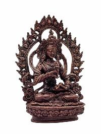 [vajrasattva], Buddhist Miniature Statue, [chocolate Oxidized]