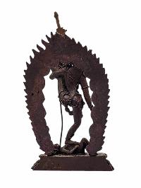 [akash Yogini], Buddhist Miniature Statue, [chocolate Oxidized]