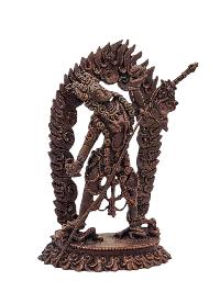 [vajrayogini], Buddhist Miniature Statue, [chocolate Oxidized]