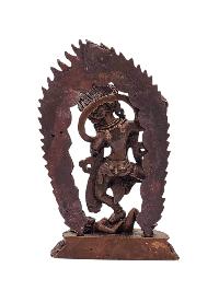 [vajravarahi], Buddhist Miniature Statue, [chocolate Oxidized]
