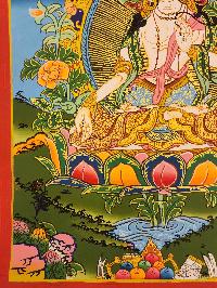 [white Tara] Thangka, Tibetan Buddhist Art, [hand Painted]